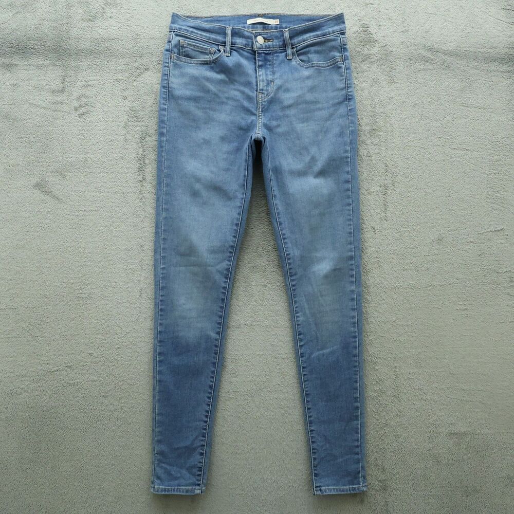 Levi's 710 Jeans Women's Size 28 Blue Mid-Rise Super Skinny Denim 30" Inseam